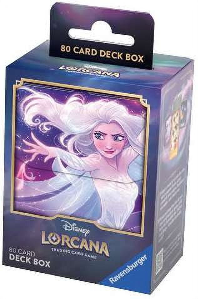 Disney Lorcana Elsa Deck Box - Frozen Themed Storage for 80 Sleeved Cards -  Walmart.com