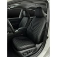 thumbnail image 1 of Lord AutoFashion Premium Custom Fit Seat Covers for Toyota Camry LE, SE, Hybrid SE, Hybrid LE 2018 2019 2020 2021 2022 2023 2024, Full Set, PU Leather.(Byron President Black), 1 of 5