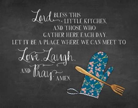 Lord Bless This Kitchen Canvas Art - Amy Cummings (22 x 28)