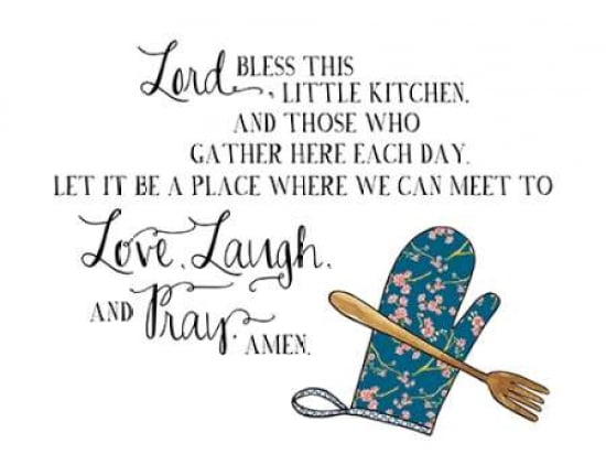Lord Bless This Kitchen Canvas Art - Amy Cummings (22 x 28)