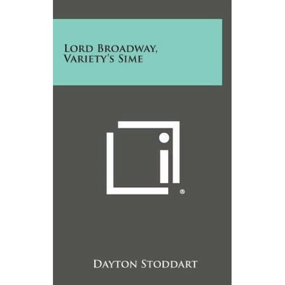 Lord Broadway, Variety's Sime Hardcover