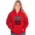 thumbnail image 1 of Lord Deliver Us From Evil Luke 11:1 Zip Up Hoodie Men's Women's Brisco Brands S, 1 of 6