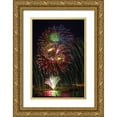 thumbnail image 1 of Lord, Fred 11x14 Gold Ornate Wood Framed with Double Matting Museum Art Print Titled - Colorado, Frisco Fireworks display on July 4th, 1 of 4