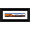 thumbnail image 1 of Lord, Fred 24x8 Black Ornate Wood Framed with Double Matting Museum Art Print Titled - UT, Arches NP Sunset at Fiery Furnace Overlook, 1 of 4