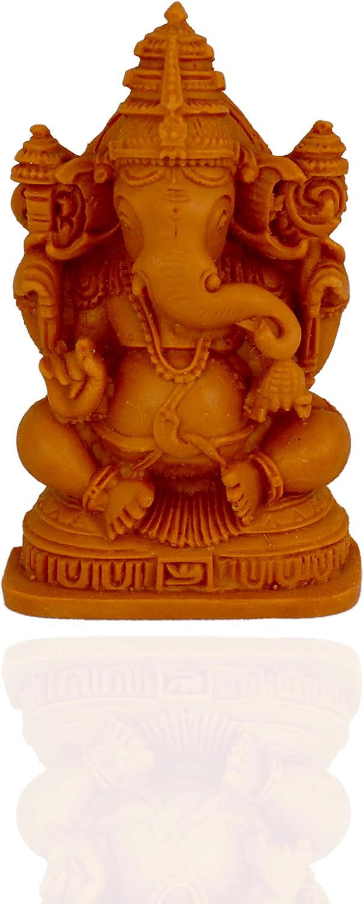 Lord Ganesh/Ganesha Statue Marble Idol Hindu God of Success (Brown