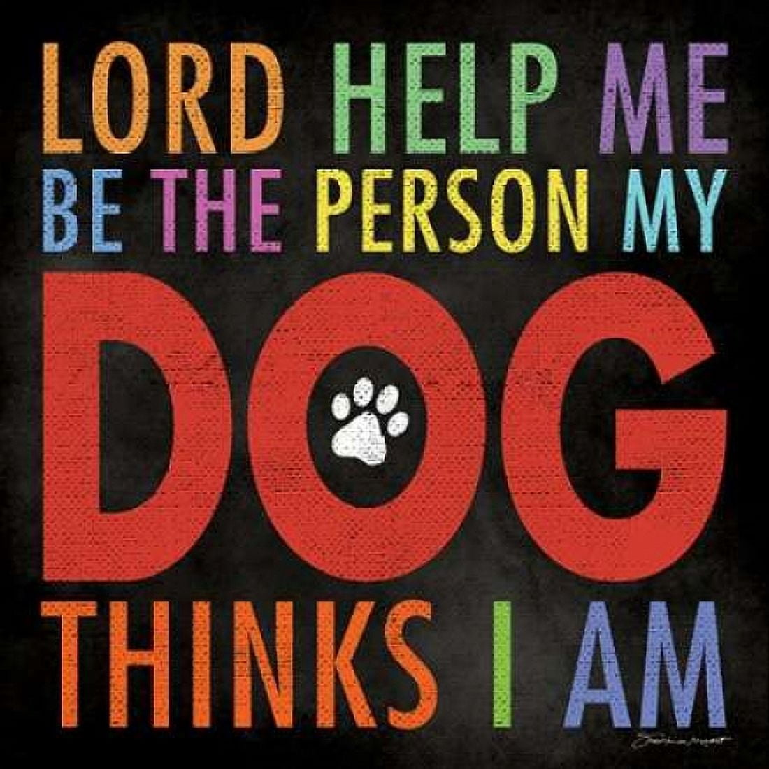 Lord Help Me Canvas Art - Stephanie Marrott (24 x 24)