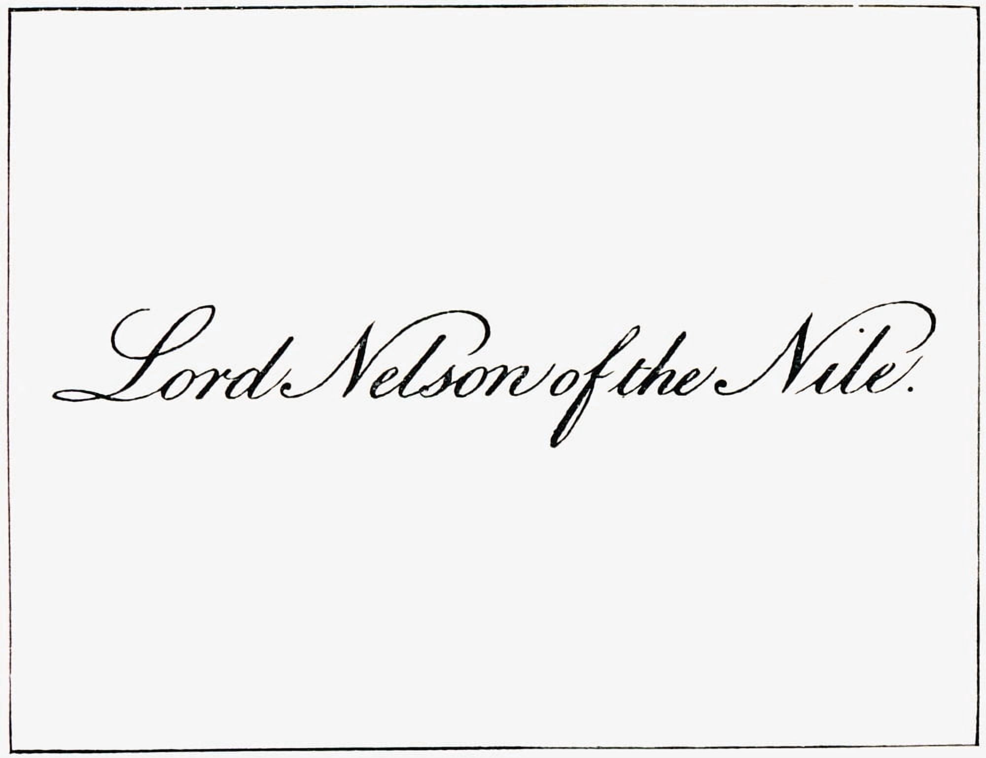 Lord Horatio Nelsons Visiting Card Horatio Nelson 1St Viscount Nelson 1St Duke Of Bront Canvas Art - Ken Welsh Design Pics (34 x 26)