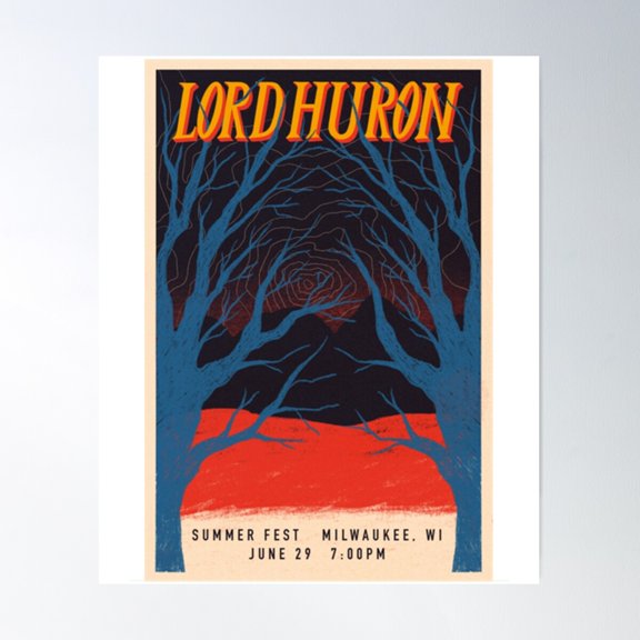 Lord Huron Classic Poster Wall Art, Modern Wall Decor For Living Room Bedroom, 8x12 UNFRAMED