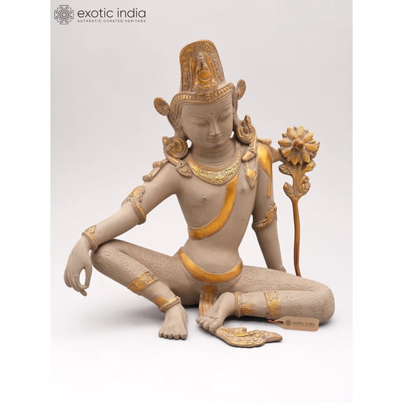 11" Lord Indra In Brass | Handmade | Made In India