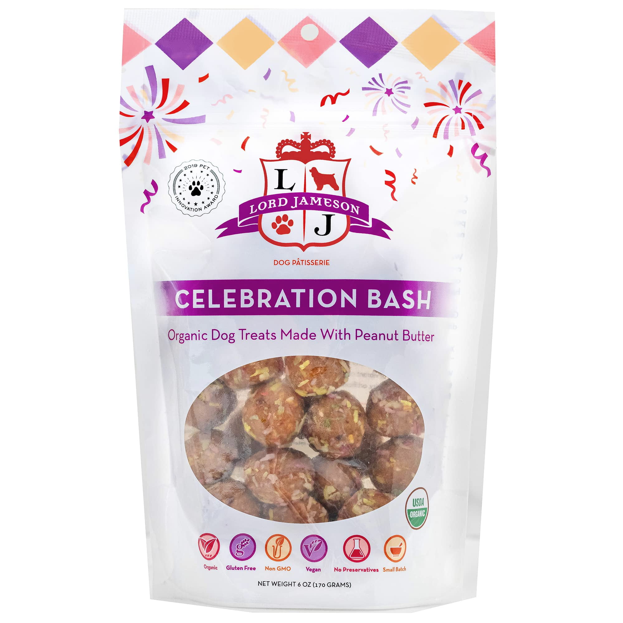 Lord Jameson Celebration Bash MMF7 Organic Dog Treats, Organic Dog