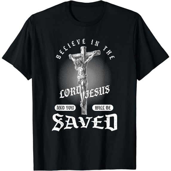 Lord Jesus Christ God Cross Crucifix Religion Christian Gift T-Shirt
