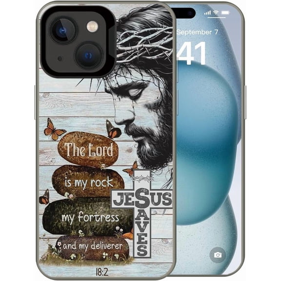 Lord Jesus Christian Phone Case Compatible with iPhone 14 Plus/15 Plus