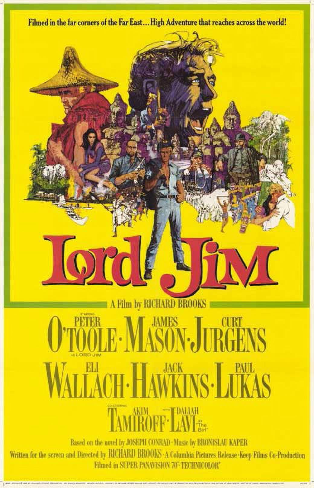 Lord Jim movie POSTER (Style A) (11" x 17") (1965)