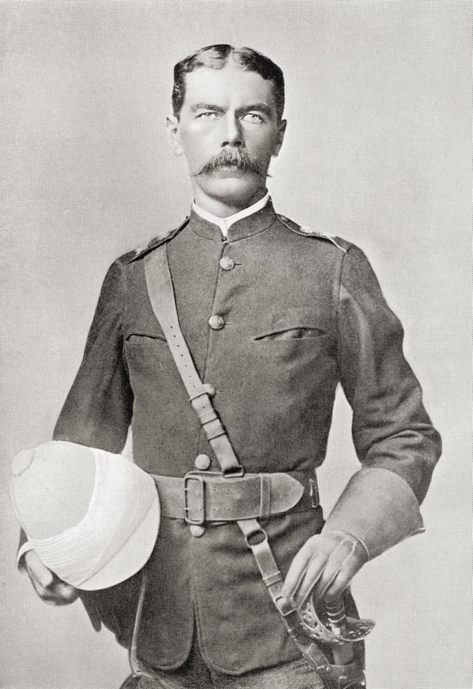 Lord Kitchener in 1882 as Major of the Egyptian Cavalry Field Marshal Horatio Herbert Kitchener 1st Earl Kitchener 1850 Canvas Art - Ken Welsh Design Pics (11 x 16)