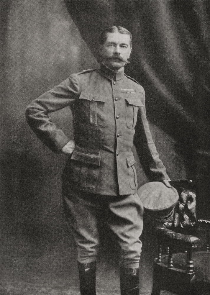 Lord Kitchener in South African Campaign uniform Field Marshal Horatio Herbert Kitchener 1st Earl Kitchener 1850 Canvas Art - Ken Welsh Design Pics (11 x 16)