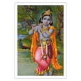 thumbnail image 1 of Lord Krishna - Hindu Deity - India - Vintage Religious Art - Fine Art Matte Paper Print (Unframed) 30x44in, 1 of 4