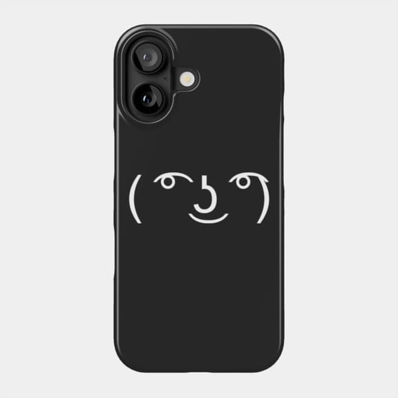 Lord Lenny Funny Face Emoticon Graphic Protective Case for Apple iPhone 11 to 17