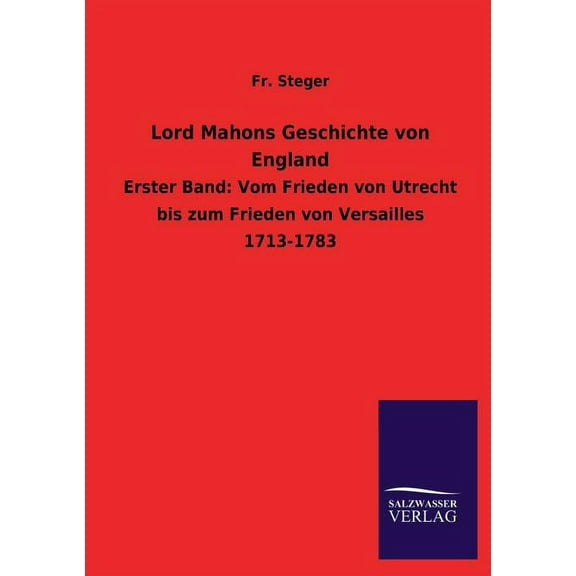 Lord Mahons Geschichte von England (Paperback)