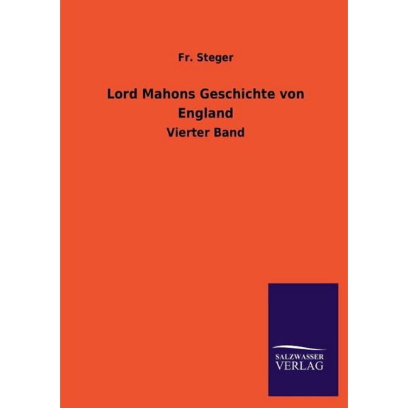 Lord Mahons Geschichte von England (Paperback)