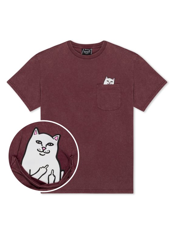 Lord Nermal Pocket Tee (Burgundy Vintage Wash)