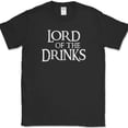 thumbnail image 1 of Lord Of The Drinks T-Shirt Funny Drinking Rings Party Humor Beer Tee - Black, XL, 1 of 1