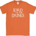 thumbnail image 1 of Lord Of The Drinks T-Shirt Funny Drinking Rings Party Humor Beer Tee - Orange, 5XL, 1 of 1