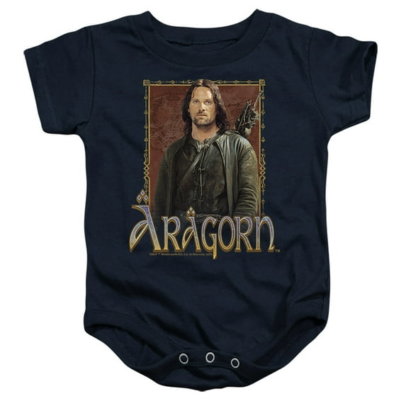 Lord Of The Rings Aragorn Unisex Infant Snap Suit for Baby (18 Months) Navy
