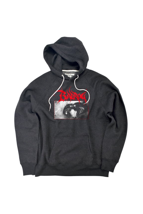 Lord Of The Rings Balrog Unisex Adult Slim Fit Pull-Over Heather Hoodie, Charcoal, Small