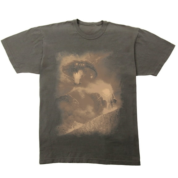 Lord Of The Rings Bridge Of Khazad-dûm Adult Pepper Black Crew Neck Short Sleeve T-shirt-Large