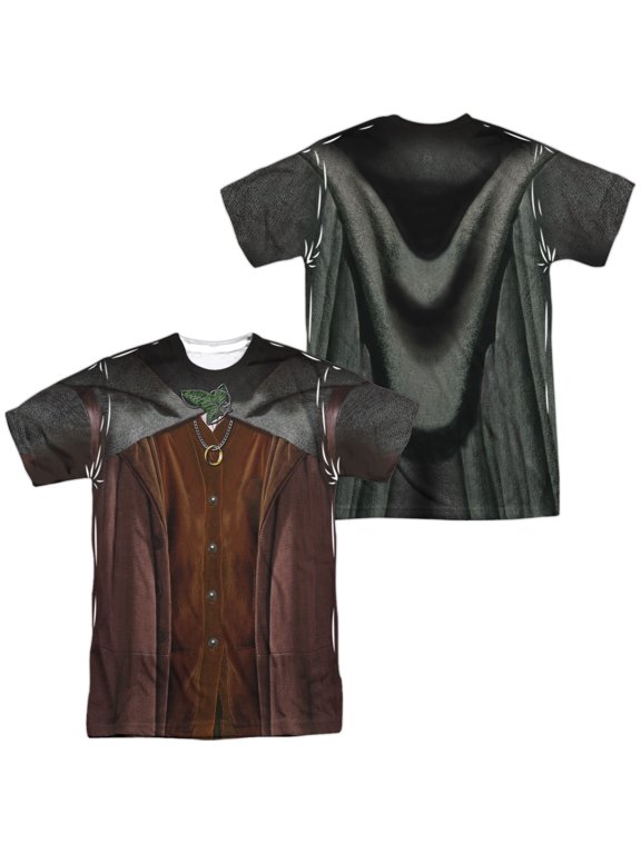 Lord Of The Rings - Frodo Costume (Front/Back Print) - Short Sleeve Shirt - Medium
