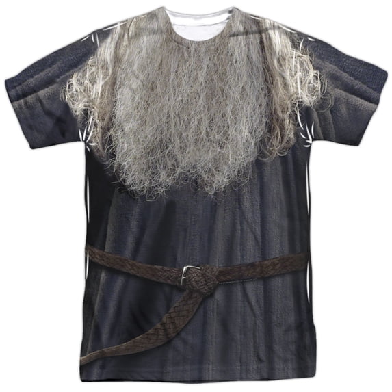 Lord Of The Rings - Galdalf The Grey Costume - Short Sleeve Shirt - Medium