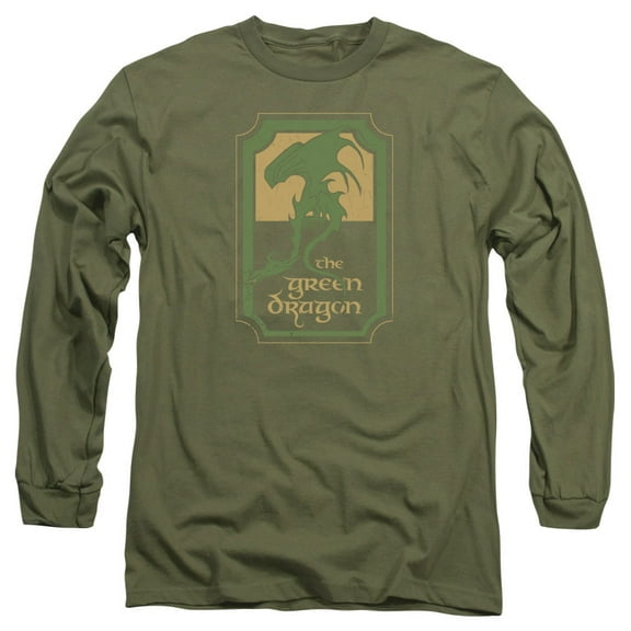 Lord Of The Rings Green Dragon Tavern Mens Long Sleeve Shirt