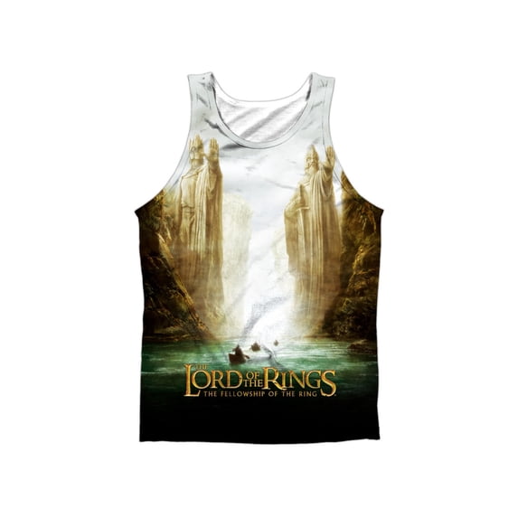 Lord Of The Rings Men's Fellowship Poster Mens Tank White