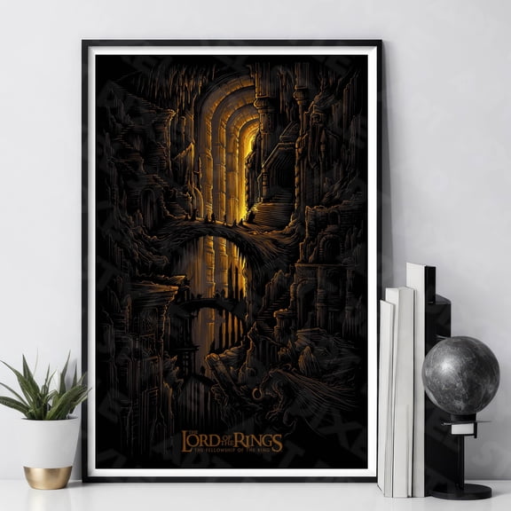 Lord Of The Rings Movie Poster, LOTR Middle Earth Wall Art, Famous Poster, Wall Decor