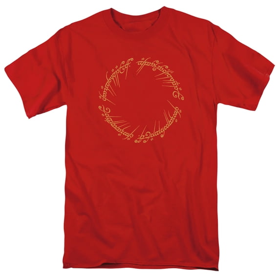 Lord Of The Rings One Ring Unisex Adult T Shirt, Red, 6X-Large