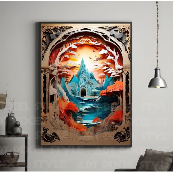 Lord Of The Rings Poster, LOTR Wall Art, Middle Earth Poster, Minimalistic Wall Decoration