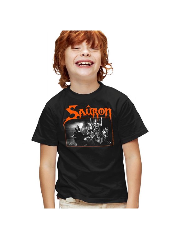 Lord Of The Rings Sauron Kids T Shirt (X-Large) for Youth Toddler Boys and Girls, Black