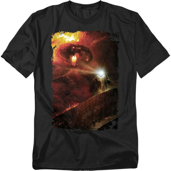 Lord Of The Rings T-Shirt Balrog You Shall Not Pass Unisex Graphic Tee for Men & Women