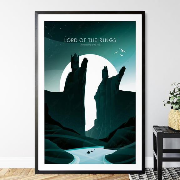 Lord Of The Rings The Fellowship Of The Ring Minimalist Poster, Geek Decor, Movie Wall Art