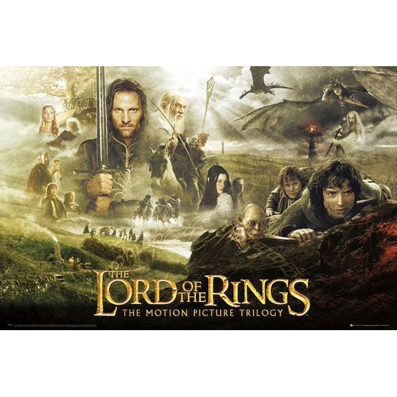 Lord Of The Rings Trilogy Poster (24 x 36)