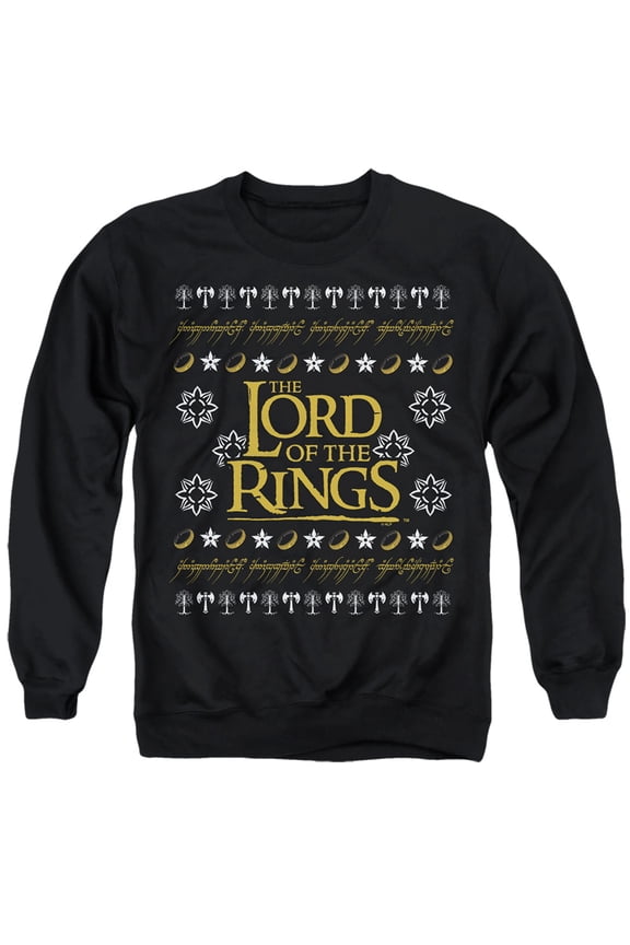 Lord Of The Rings Ugly Christmas Logo Unisex Adult Crewneck Sweatshirt