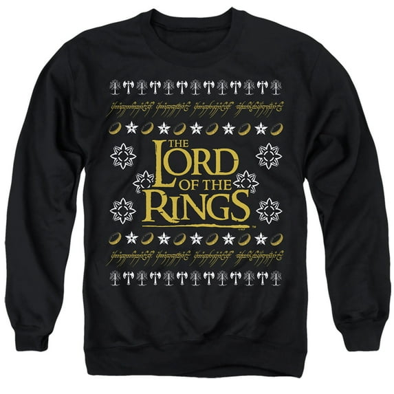 Lord Of The Rings Ugly Christmas Logo Unisex Adult Crewneck Sweatshirt