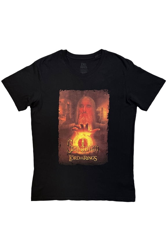Lord Of The Rings Unisex T-Shirt: Saruman Homage (Black)