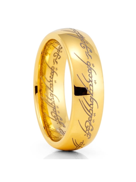 Lord Of The Rings,Wedding Ring,Lotr Wedding Band,Anniversary Ring,Engagement Ring6mm Wedding Ring