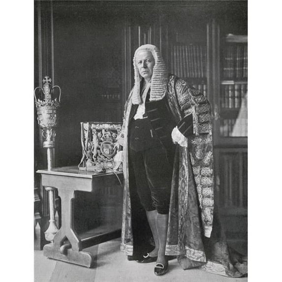 Lord Richard Burdon Sanderson Haldane 1st Viscount Haldane 1856 to 1928 British Liberal & Labour Politician Lawyer & Poster Print - 12 x 16