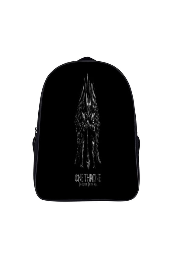 The Lord of the Rings Backpack Adult 16 inch Black Sauron A Song of Ice And Fire Iron Throne,Backpacks for Adult Unisex,Gifts Men and Women Camping Hiking-Besetuui