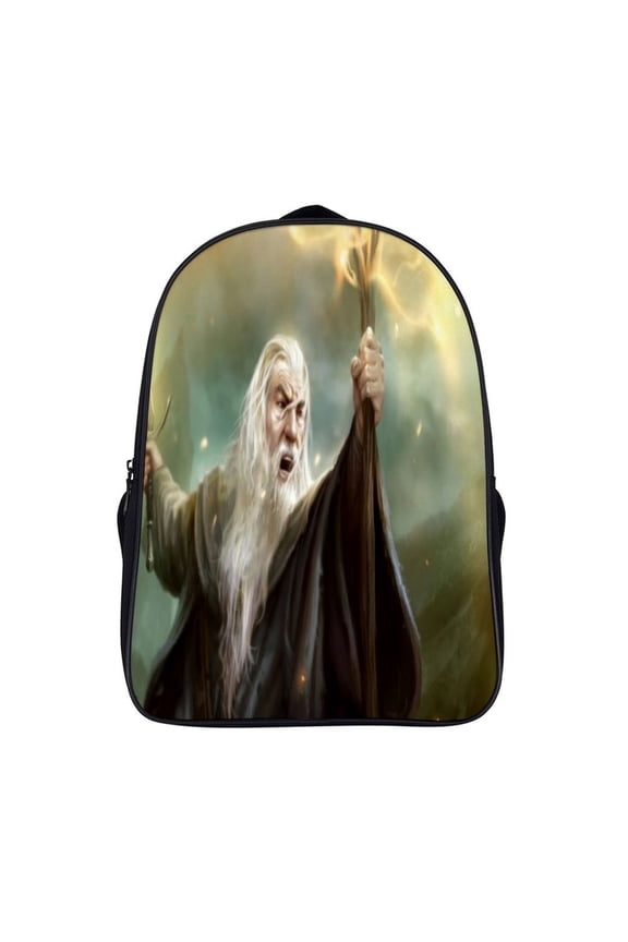 The Lord of the Rings Backpacking 16 inch Black Wizard Gandalf Guardians of Middle Earth,Backpacks for Adult Unisex,Gifts Men and Women Camping Hiking-Besetuui