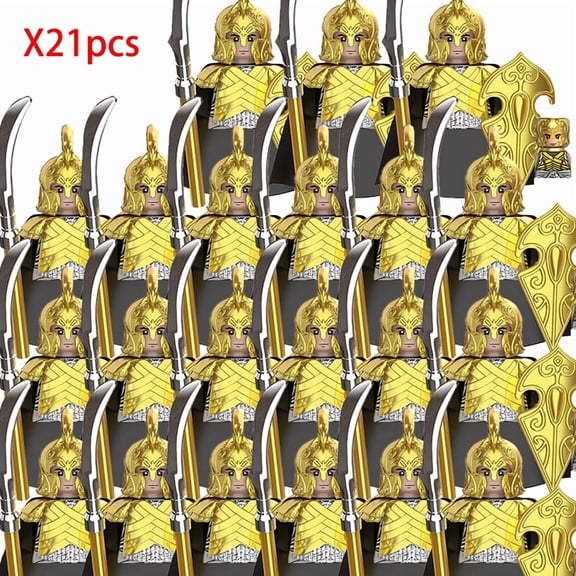Lord Rings Elves Orcs Army Dwarf Rohan Mini Action Toy Figures Building Blocks Assembly Toys for Kids Birthday Gift