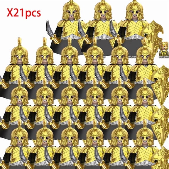 Lord Rings Elves Orcs Army Dwarf Rohan Mini Action Toy Figures Building Blocks Assembly Toys for Kids Birthday Gift
