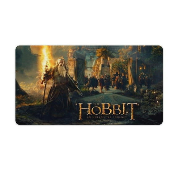 The Lord of the Rings Fate of the Fellowship Mouse Pad 80x30 Martin Freeman Gandalf Dwarfs,Tween Mouse Pad And Keyboard Pad 15.7”X29.5” Rubber,Each,Besetuui